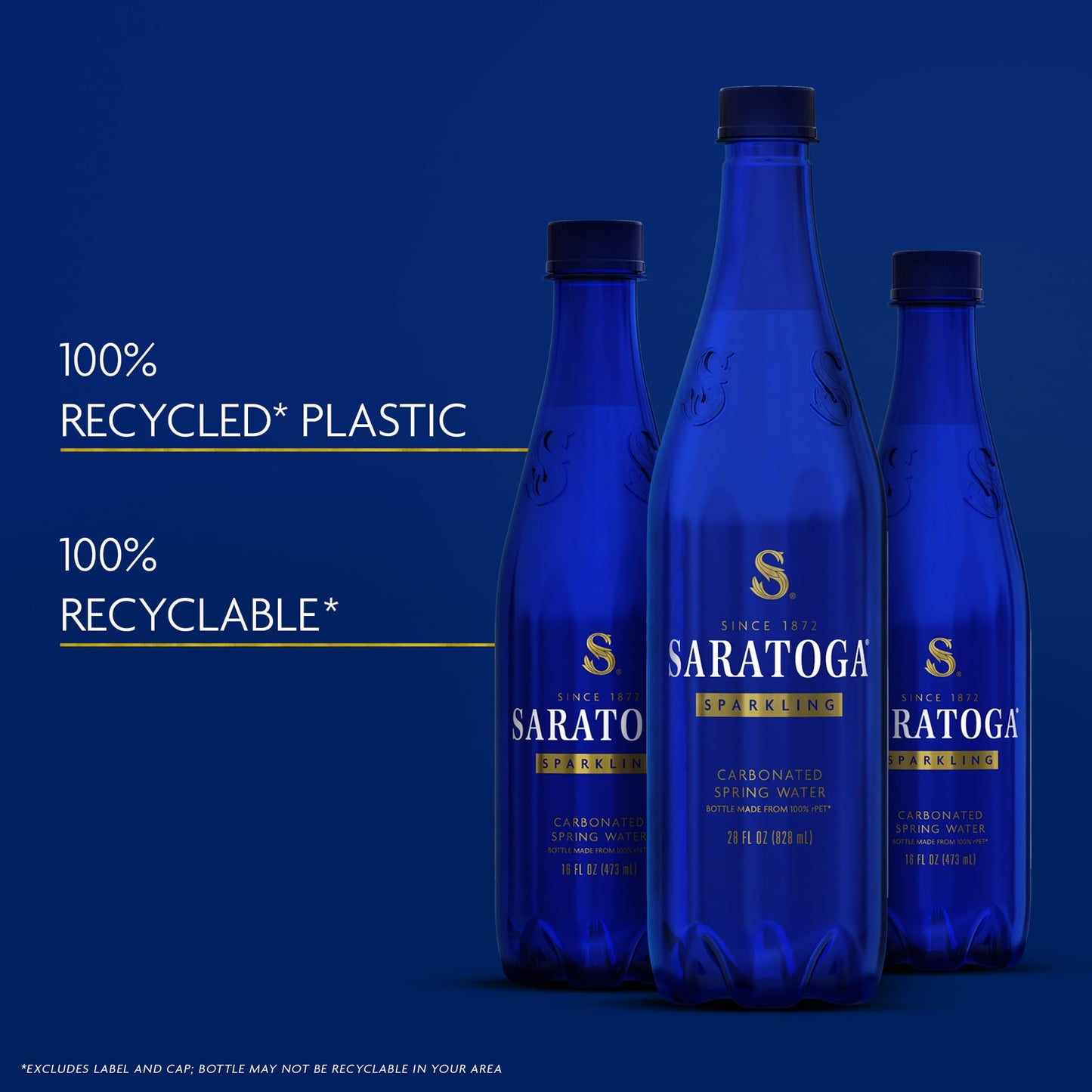 Saratoga Sparkling Spring Water Bottle
