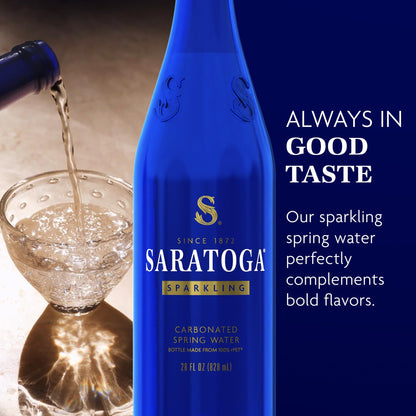 Saratoga Sparkling Spring Water Bottle