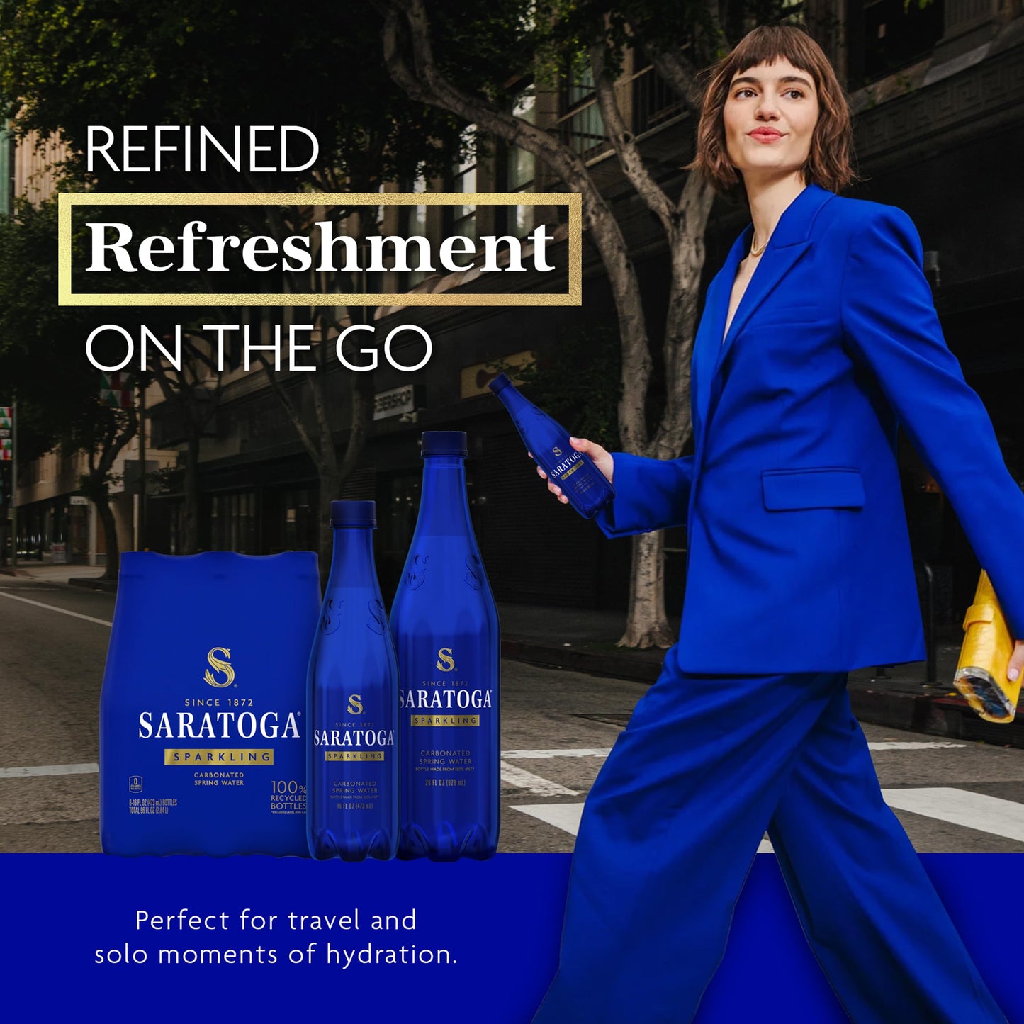 Saratoga Sparkling Spring Water Bottle
