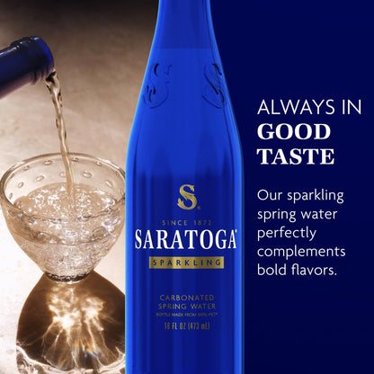 Saratoga Sparkling Spring Water Bottle